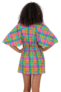 Model Back: Rio De Sol Strandkleid Tulip-Garden Mini Dress
