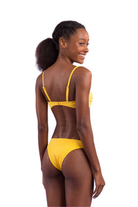 Top Malibu-Yellow Bandeau-Duo