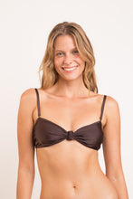 Laden Sie das Bild in den Galerie-Viewer, Top Shimmer-Coffee Bandeau-Joy
