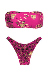 Laden Sie das Bild in den Galerie-Viewer, Set Roar-Pink Bandeau-Reto High-Leg
