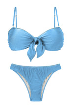 Laden Sie das Bild in den Galerie-Viewer, Set Shimmer-Baltic-Sea Bandeau-Knot Essential
