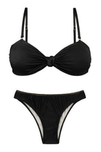 Laden Sie das Bild in den Galerie-Viewer, Set Shimmer-Black Bandeau-Joy Essential
